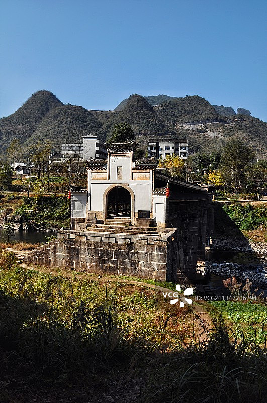 重庆秀山溪口天生桥图片素材