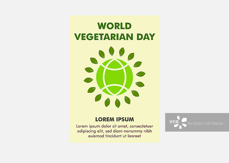 世界素食日海报设计宣传单模板图片素材