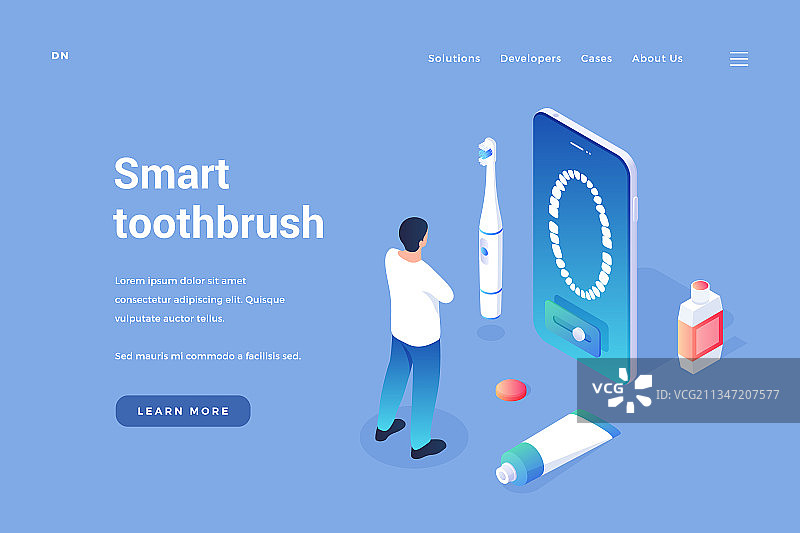 专用智能电动牙刷图片素材