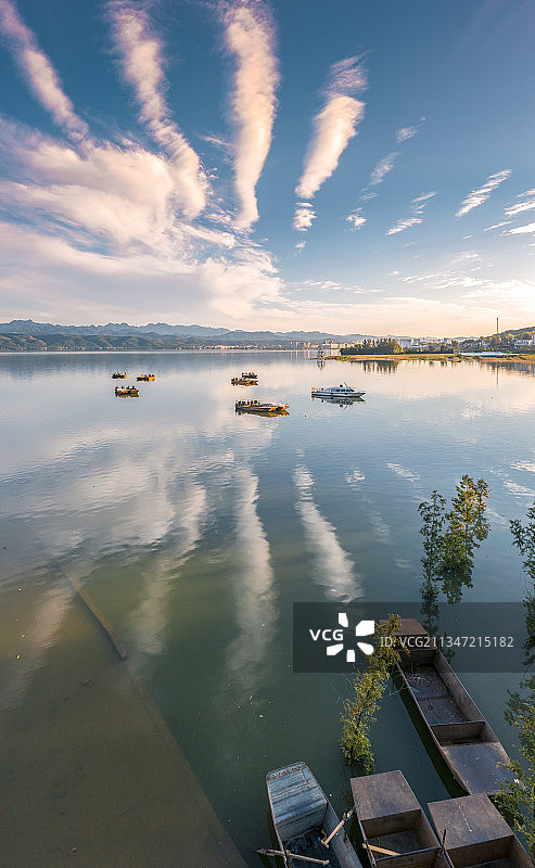 河南省洛阳市嵩县陆浑水库景区图片素材