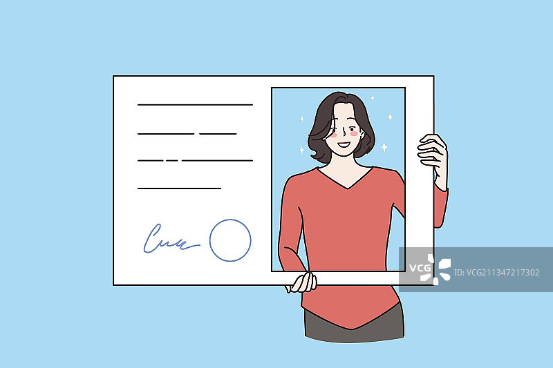 官方文件和身份识别概念图片素材