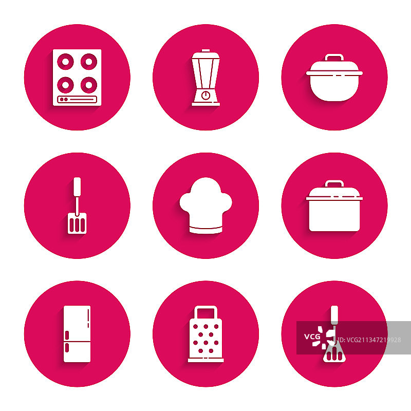 厨师帽擦菜板锅铲烹饪锅组合图片素材