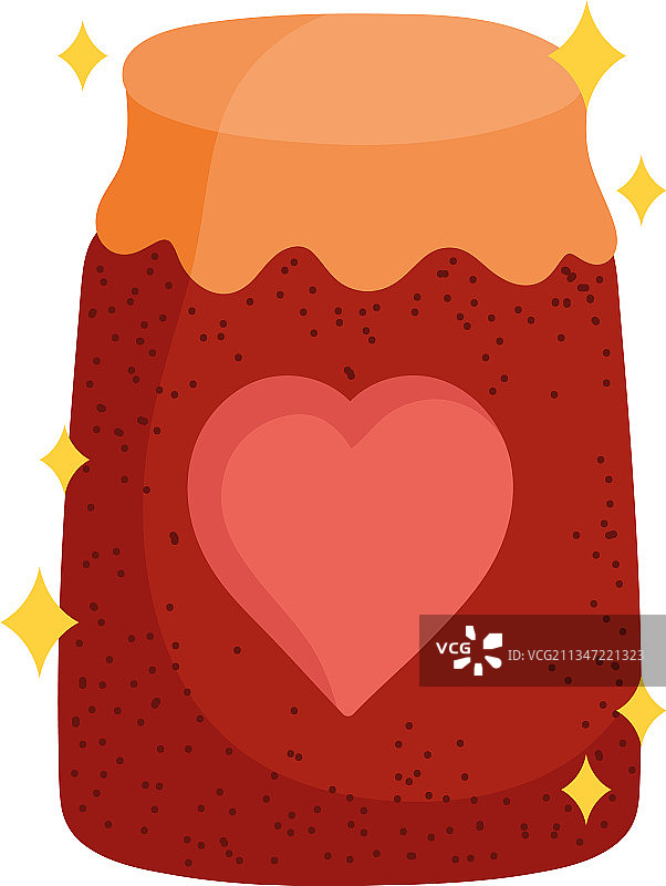 玻璃罐装果酱图片素材