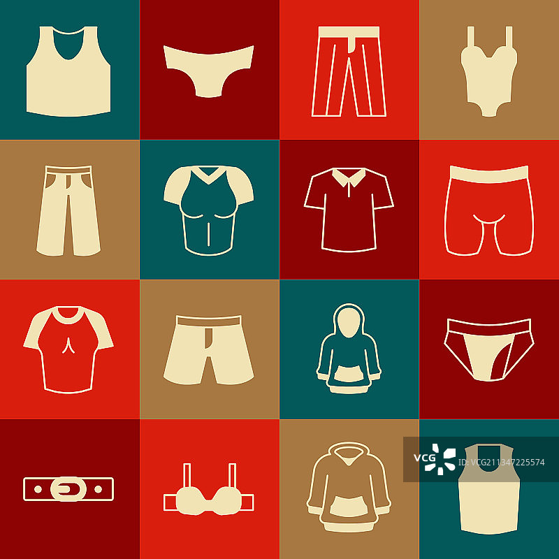 男士内衣套装：内衣、自行车短裤图片素材