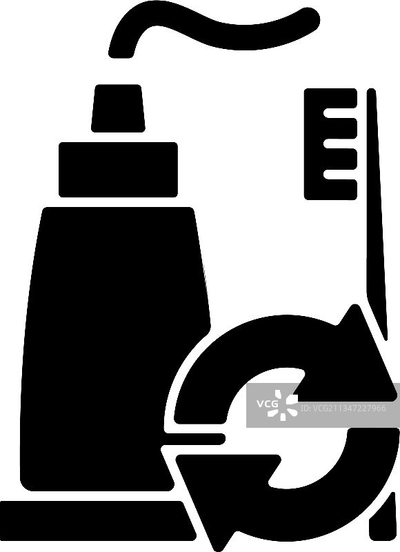 黑色字形牙膏替换装图标图片素材