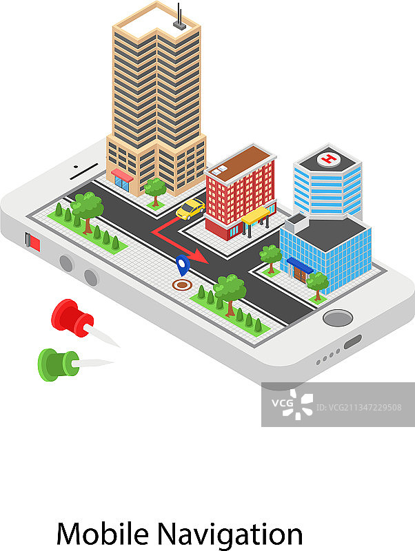 移动导航图片素材