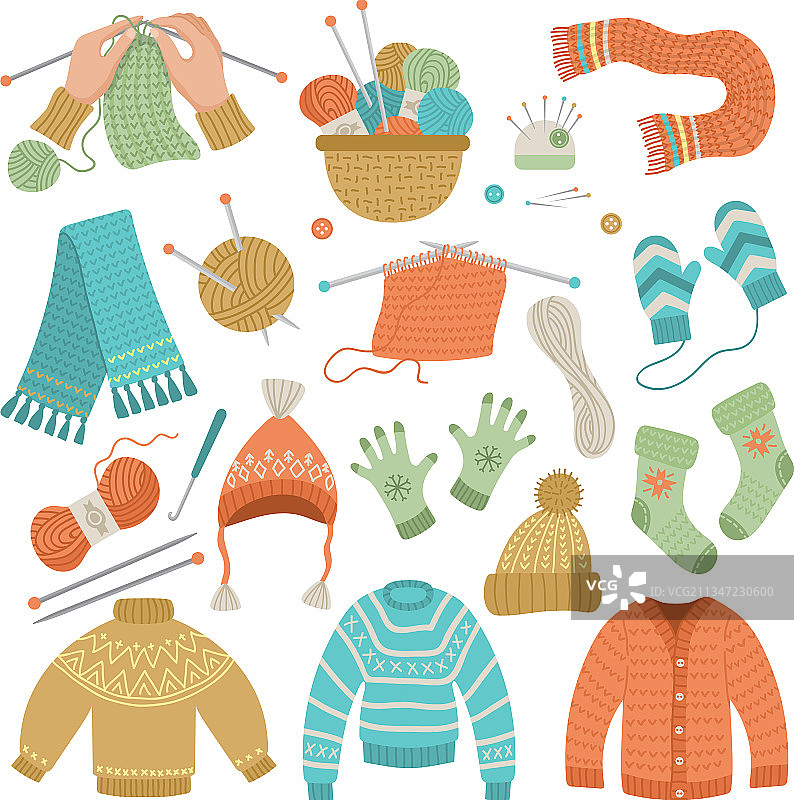 手工针织羊毛服装时尚图片素材