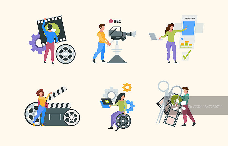 电影制作人物摄影照片图片素材