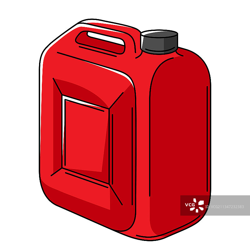 装有汽油的塑料罐图片素材