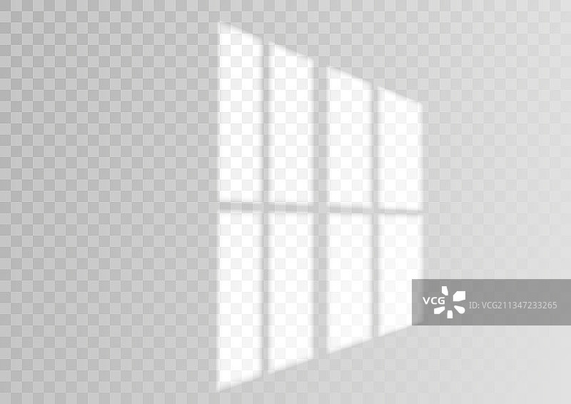 透明叠加窗口和百叶窗阴影图片素材