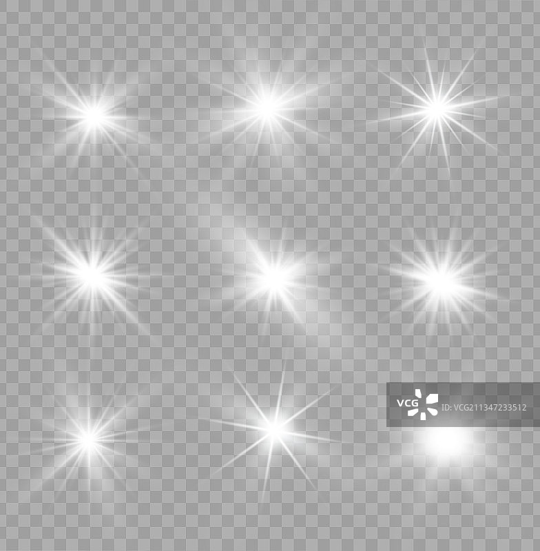 闪耀的太阳光芒闪耀的白色光芒图片素材