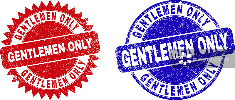 仅限绅士圆形和玫瑰花结水印图图片素材