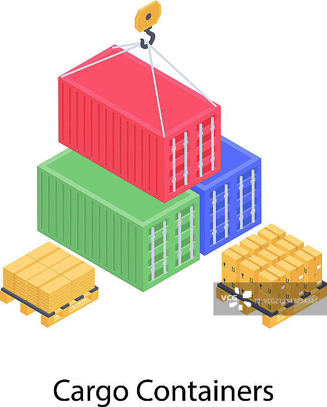 起吊货运集装箱图片素材