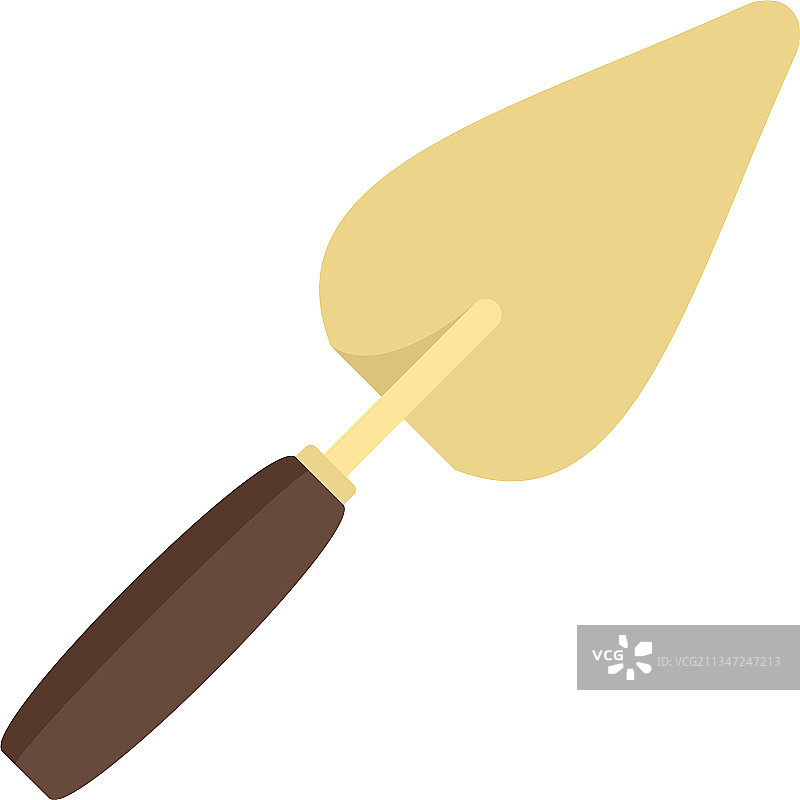 建筑泥刀图标（扁平风）图片素材