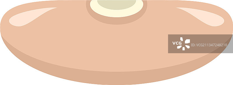 扁平孤立的红腰豆图标图片素材