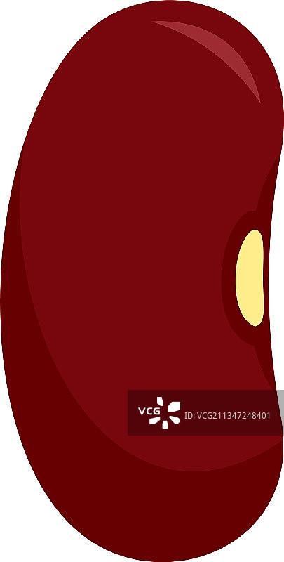 有机芸豆扁平孤立图标图片素材