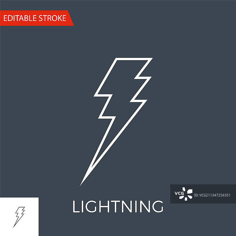 闪电图标图片素材