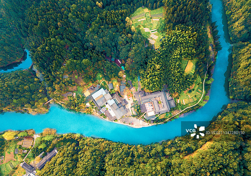 航拍重庆江津四面山国家风景区图片素材