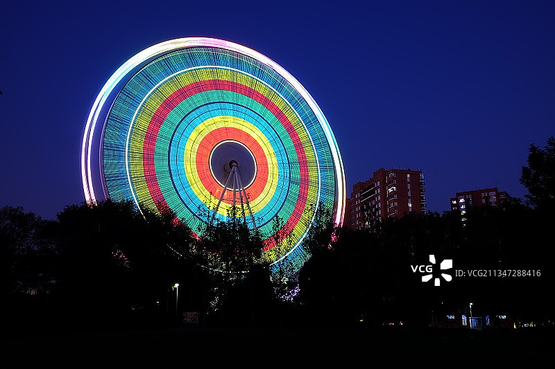 沈阳万泉公园摩天轮图片素材