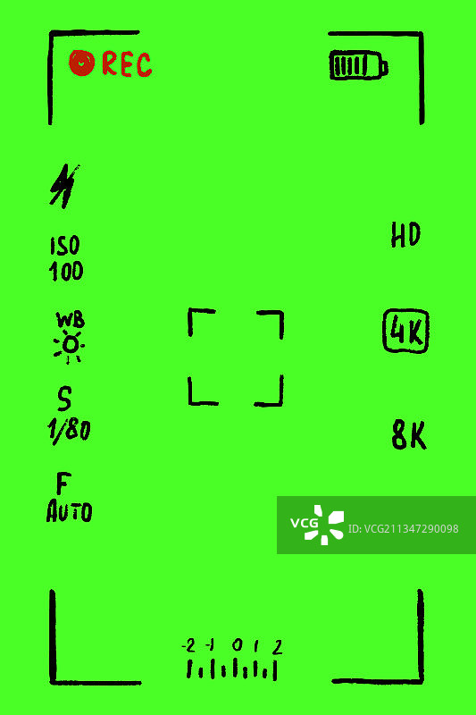 相机取景器屏幕涂鸦模型图片素材