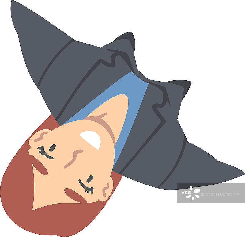 抬头看的微笑商务女性角色图片素材