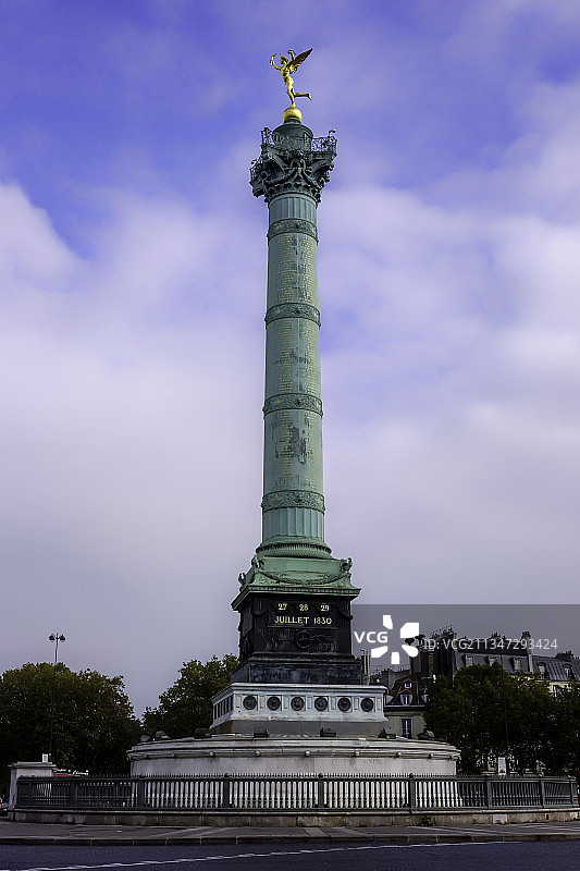 法国巴黎巴士底广场纪念碑图片素材
