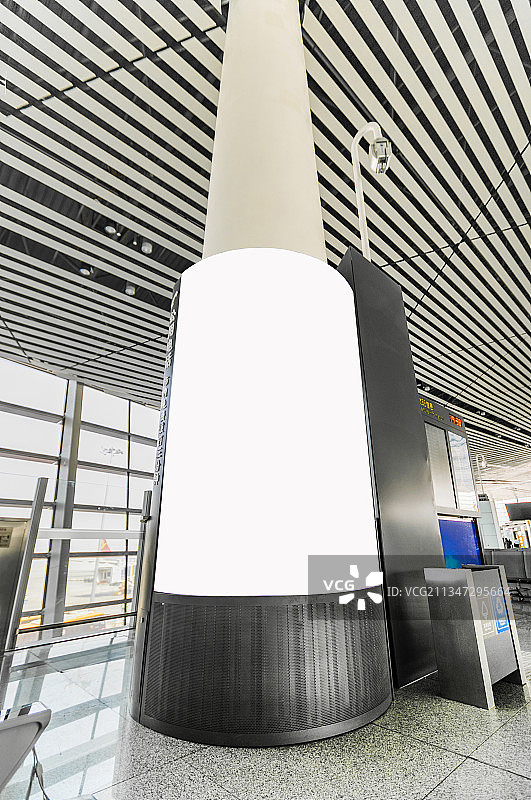 机场大厅广告牌展示架图片素材