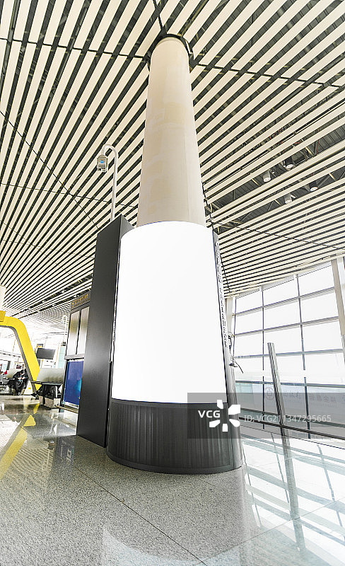 机场大厅广告牌展示架图片素材