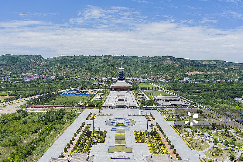 大云寺全貌图片素材