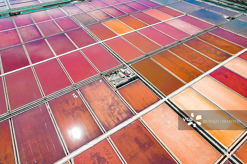 天津滨海新区汉沽长芦盐场晒盐基地航拍图片素材