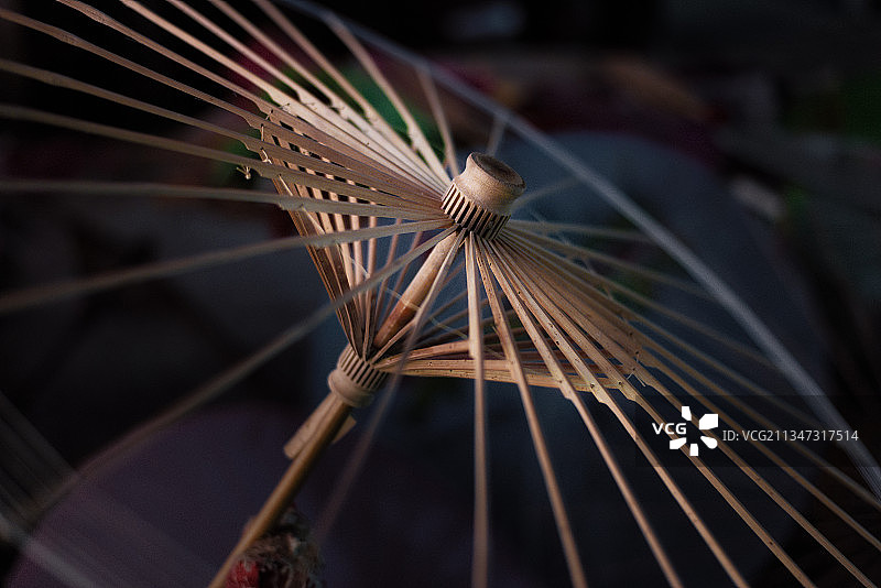 手工制作油纸伞图片素材