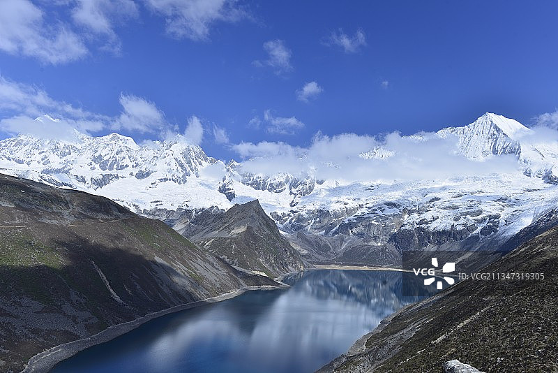 山南白玛林错图片素材