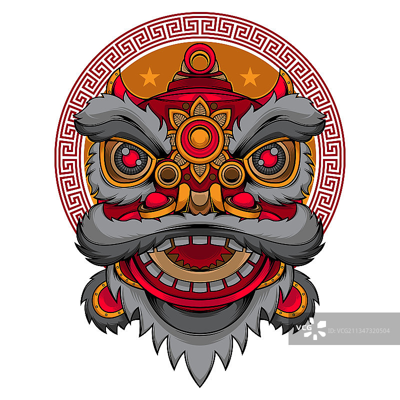 舞狮头像Logo图片素材