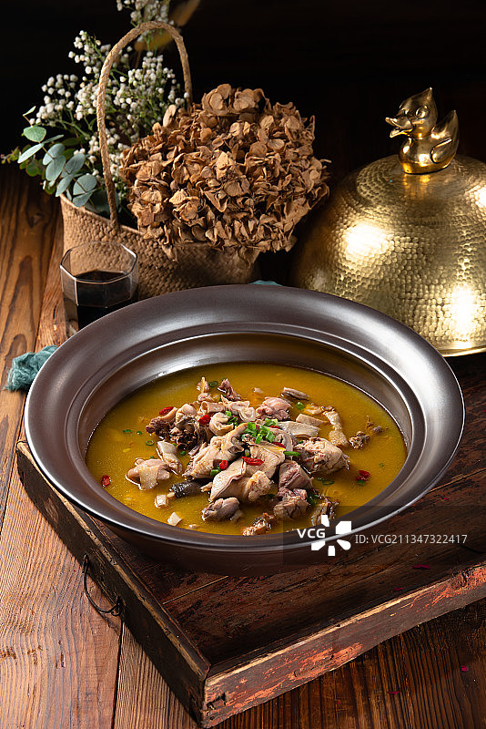 砂锅猪肚鸡图片素材