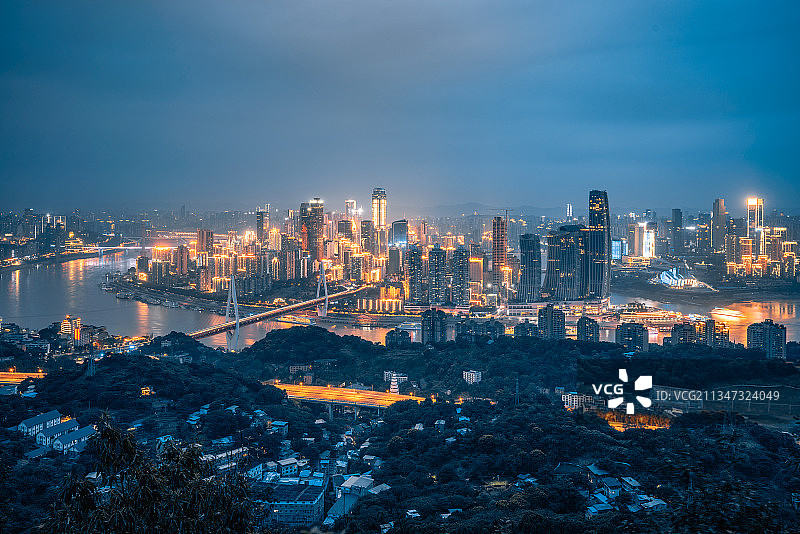重庆城市夜景风光图片素材