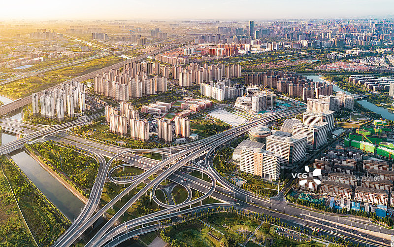 郑州北三环东三环互通立交图片素材