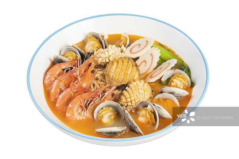 盘子里放着的汤面图片素材