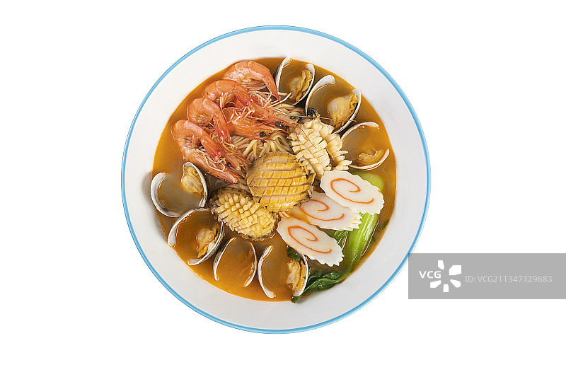 盘子里放着的汤面图片素材
