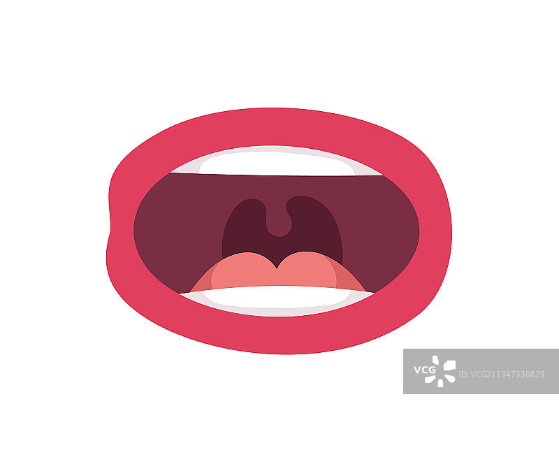 女性嘴唇动画字母图片素材