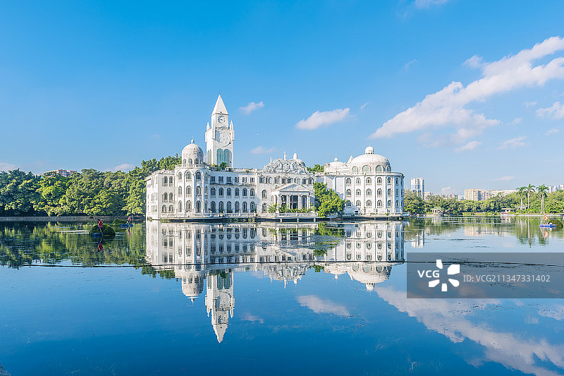 广州流花湖白宫图片素材