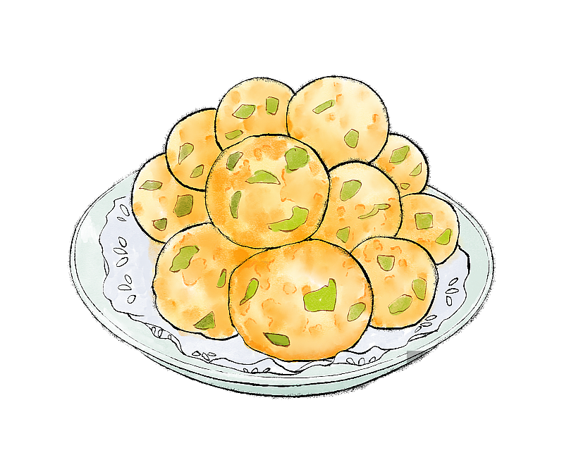 油炸丸子图片素材