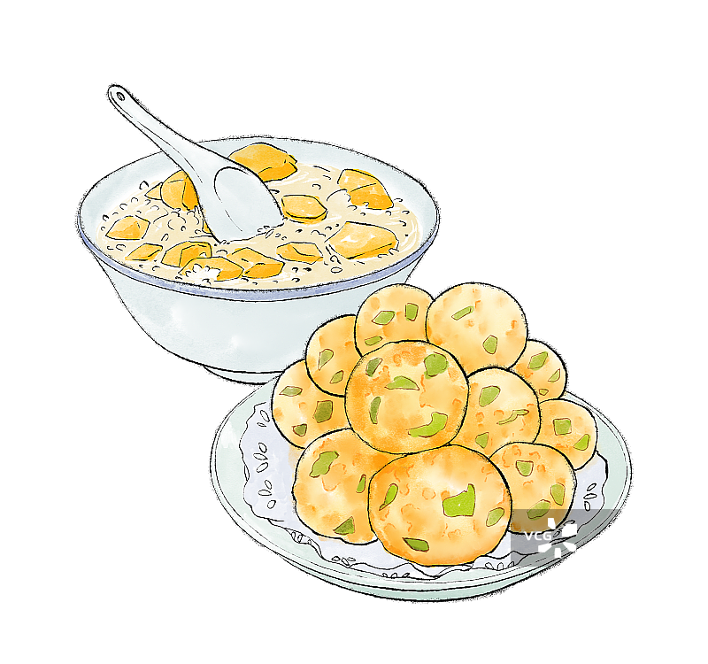 大雪节气传统膳食元素图片素材