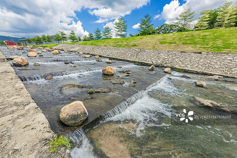 深圳光明茅洲河水系图片素材