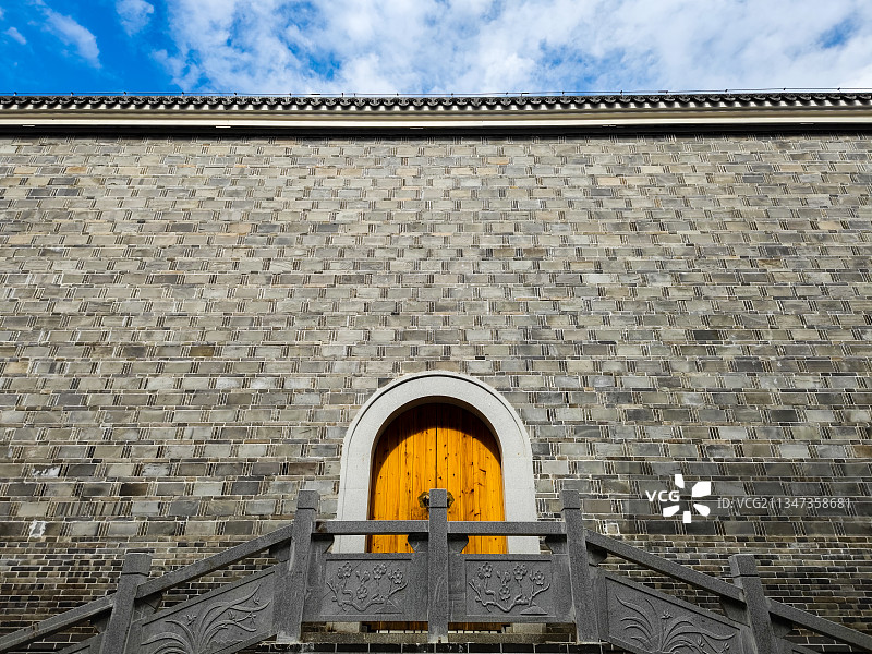 江西南昌万寿宫墙和门图片素材