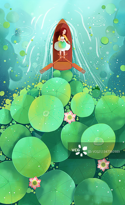 小清新二十四节气插画图片素材