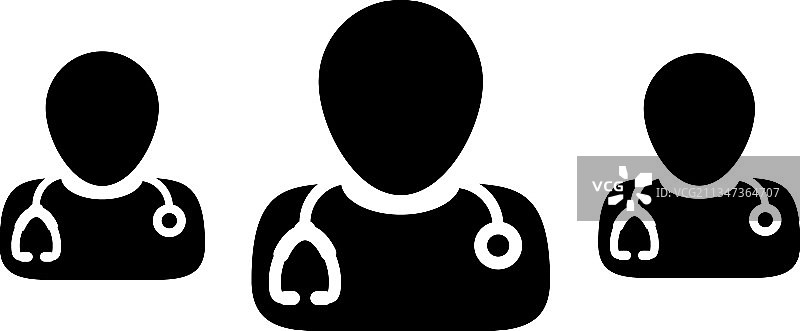 男性外科医生群组头像图片素材