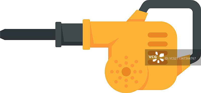 汽油鼓风机图标扁平隔离图片素材