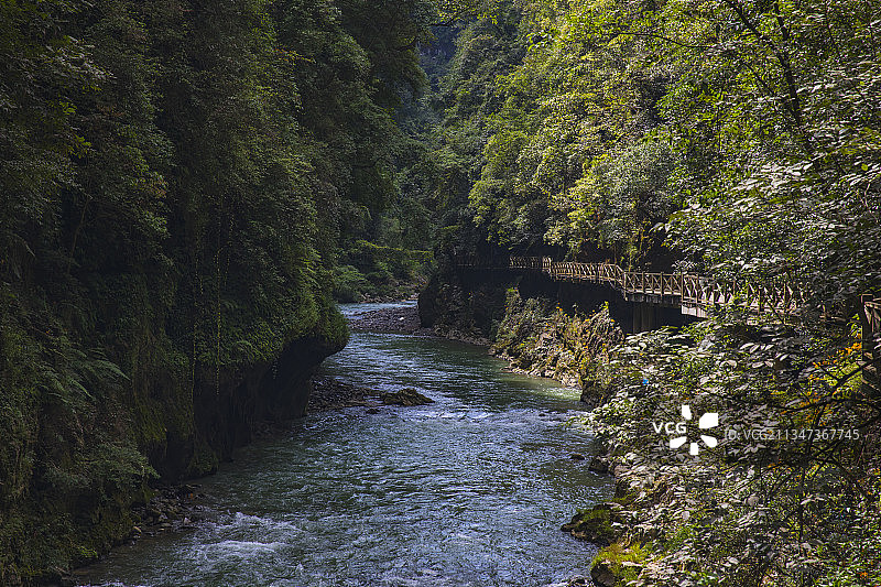 中国贵州南江大峡谷峡谷风光图片素材