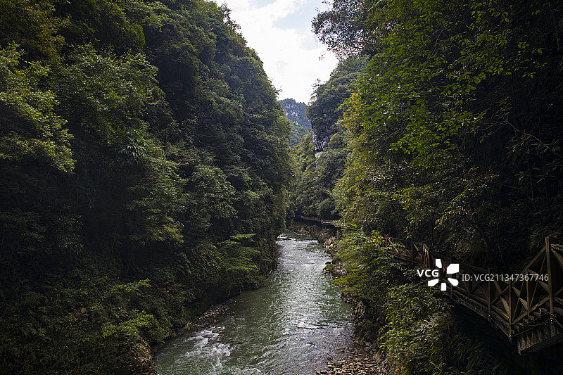 中国贵州南江大峡谷峡谷风光图片素材