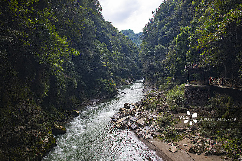 中国贵州南江大峡谷峡谷风光图片素材